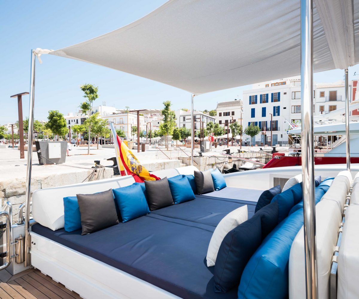 Ibiza yatch rental | Tecnomar 36 Blue Jay