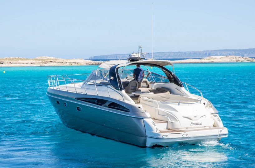 ibiza boat hire Sunseeker Cranchi 50
