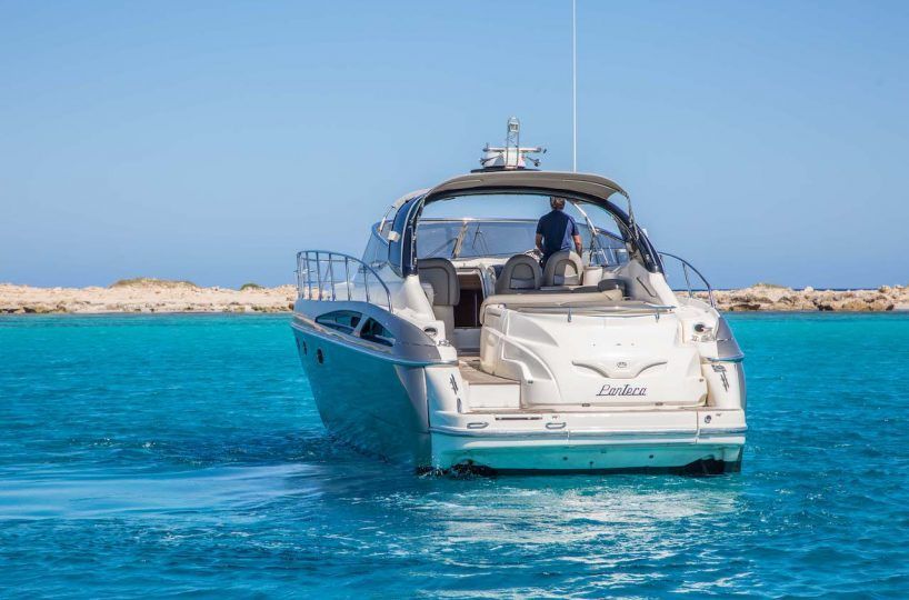 ibiza boat hire Sunseeker Cranchi 50